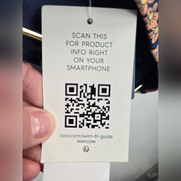 Roxy Beach Classics Hipster Bikini Bottoms Sz XS Bijou Blue New Tropic F… - Picture 13 of 16